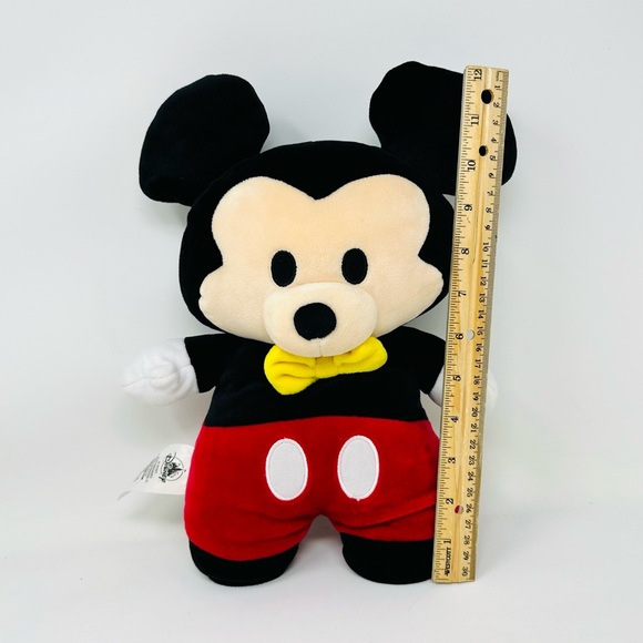 Disney Parks Cuddleez Mickey Mouse Soft Squish 13" Plush Velour Pillow Toy - Picture 7 of 9